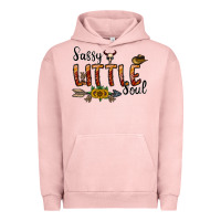 Pigment Salmon sassy little soul Urban Hoodie - CowhideDigitalArt