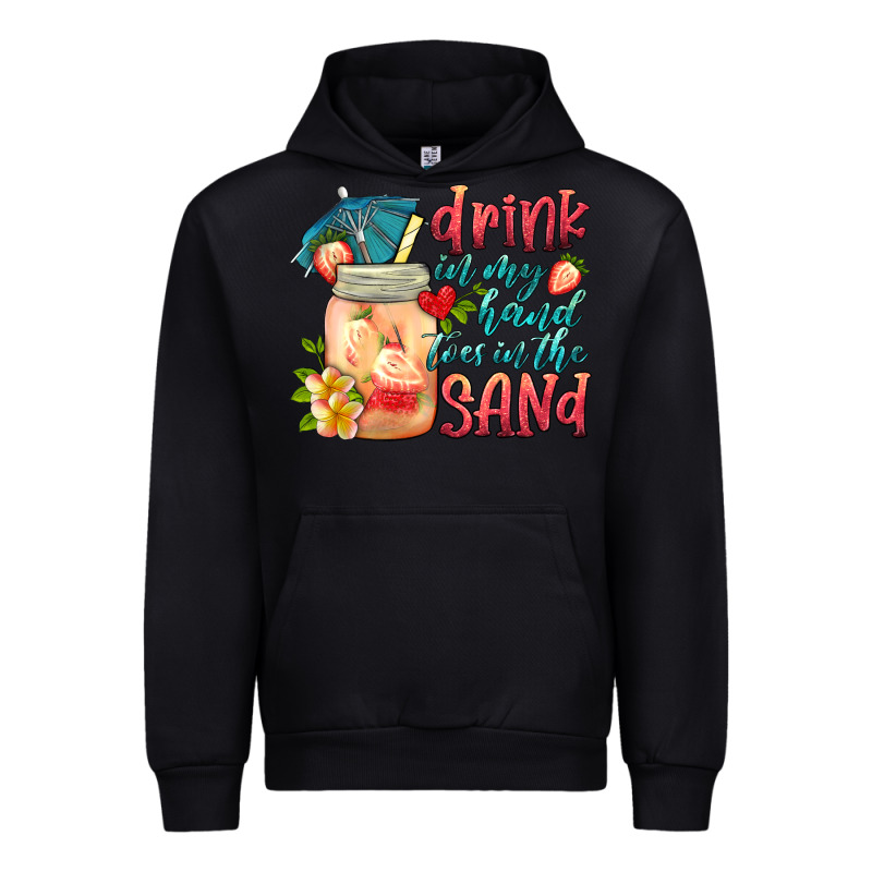 Drink In My Hand Toes In The Sand Urban Hoodie by HRA Design Shop | Teevron