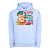 Pigment Grape Ice drink in my hand toes in the sand Urban Hoodie - HRA Design Shop