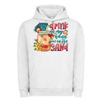 Pigment Lunar Rock drink in my hand toes in the sand Urban Hoodie - HRA Design Shop