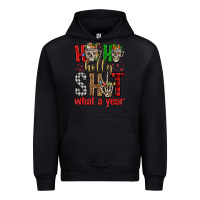 Black ho ho holly shit what a year Urban Hoodie - FaDigitalArtStudio