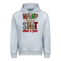Heather Grey ho ho holly shit what a year Urban Hoodie - FaDigitalArtStudio