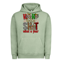 Pigment Oil Green ho ho holly shit what a year Urban Hoodie - FaDigitalArtStudio