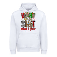 White ho ho holly shit what a year Urban Hoodie - FaDigitalArtStudio