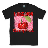 Black i like you cherry much Classic Tee - FaDigitalArtStudio