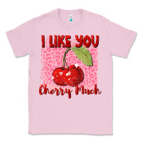 Bubblegum Pink i like you cherry much Classic Tee - FaDigitalArtStudio