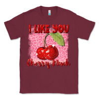 Burgundy i like you cherry much Classic Tee - FaDigitalArtStudio