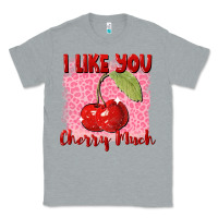Heather Grey i like you cherry much Classic Tee - FaDigitalArtStudio
