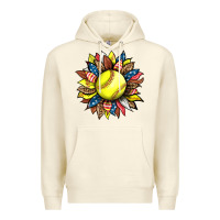 Sandshell softball sunflower Premium Hoodie - HRA Design Shop