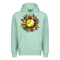 Seafoam softball sunflower Premium Hoodie - HRA Design Shop