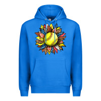True Royal softball sunflower Premium Hoodie - HRA Design Shop