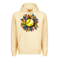 Pina Colada softball sunflower Premium Hoodie - HRA Design Shop