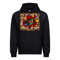Black hockey christmas with lights and stars Urban Hoodie - FaDigitalArtStudio