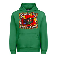 Emerald hockey christmas with lights and stars Urban Hoodie - FaDigitalArtStudio