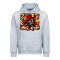 Heather Grey hockey christmas with lights and stars Urban Hoodie - FaDigitalArtStudio