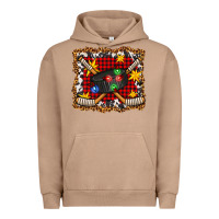 Pigment Burro hockey christmas with lights and stars Urban Hoodie - FaDigitalArtStudio