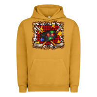 Pigment Peanut Butter hockey christmas with lights and stars Urban Hoodie - FaDigitalArtStudio