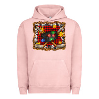 Pigment Salmon hockey christmas with lights and stars Urban Hoodie - FaDigitalArtStudio
