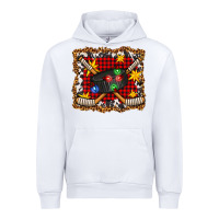 White hockey christmas with lights and stars Urban Hoodie - FaDigitalArtStudio
