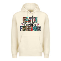 Sandshell faith family freedom Premium Hoodie - CowhideDigitalArt