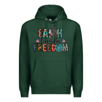 Sports Green faith family freedom Premium Hoodie - CowhideDigitalArt