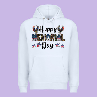 Happy Memorial Day Premium Hoodie Designed By Cowhidedigitalart