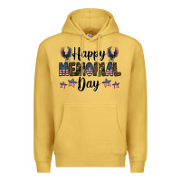 Antique Gold happy memorial day Premium Hoodie - CowhideDigitalArt