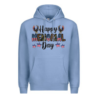 Colony Blue happy memorial day Premium Hoodie - CowhideDigitalArt
