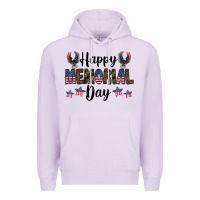 Lilac happy memorial day Premium Hoodie - CowhideDigitalArt
