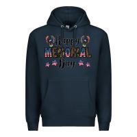Navy happy memorial day Premium Hoodie - CowhideDigitalArt