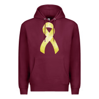 Burgundy sarcoma or bone cancer ribbon Premium Hoodie - FaDigitalArtStudio