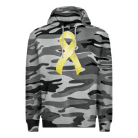 Slate Camo sarcoma or bone cancer ribbon Premium Hoodie - FaDigitalArtStudio