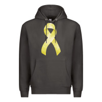 Smoke sarcoma or bone cancer ribbon Premium Hoodie - FaDigitalArtStudio