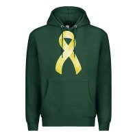 Sports Green sarcoma or bone cancer ribbon Premium Hoodie - FaDigitalArtStudio