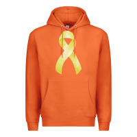 Carrot sarcoma or bone cancer ribbon Premium Hoodie - FaDigitalArtStudio