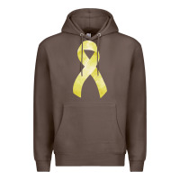 Coffee sarcoma or bone cancer ribbon Premium Hoodie - FaDigitalArtStudio