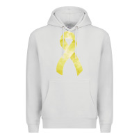 Dove Grey sarcoma or bone cancer ribbon Premium Hoodie - FaDigitalArtStudio