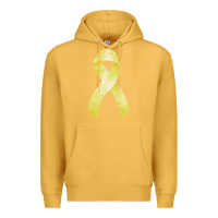 Mustard sarcoma or bone cancer ribbon Premium Hoodie - FaDigitalArtStudio