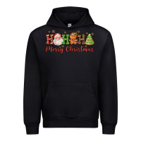 Black hohoho merry christmas santa coffee cup tree cooki Urban Hoodie - FaDigitalArtStudio