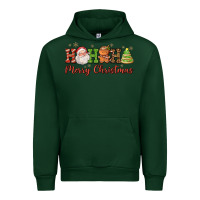 Forest Green hohoho merry christmas santa coffee cup tree cooki Urban Hoodie - FaDigitalArtStudio