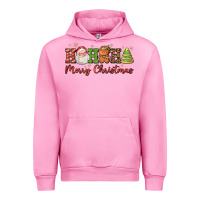 Fuchsia Pink hohoho merry christmas santa coffee cup tree cooki Urban Hoodie - FaDigitalArtStudio