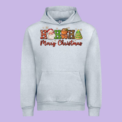 Hohoho Merry Christmas Santa Coffee Cup Tree Cooki Urban Hoodie Designed By Fadigitalartstudio