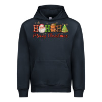 Navy hohoho merry christmas santa coffee cup tree cooki Urban Hoodie - FaDigitalArtStudio
