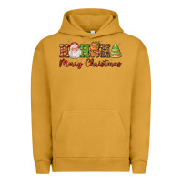 Pigment Peanut Butter hohoho merry christmas santa coffee cup tree cooki Urban Hoodie - FaDigitalArtStudio