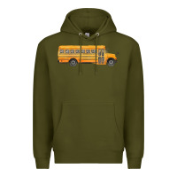 Army Green school bus Premium Hoodie - FaDigitalArtStudio