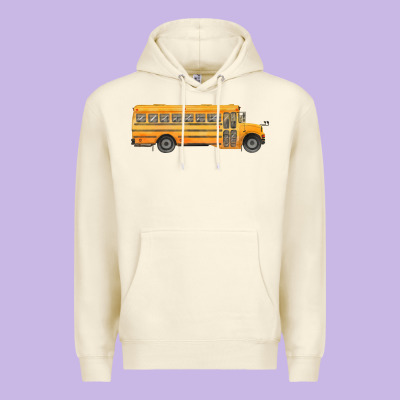 School Bus Premium Hoodie Designed By Fadigitalartstudio
