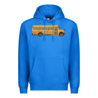 True Royal school bus Premium Hoodie - FaDigitalArtStudio