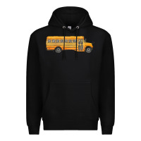 Black school bus Premium Hoodie - FaDigitalArtStudio