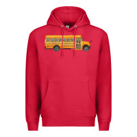 Cardinal school bus Premium Hoodie - FaDigitalArtStudio
