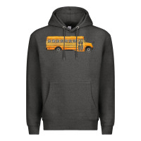 Charcoal Heather school bus Premium Hoodie - FaDigitalArtStudio